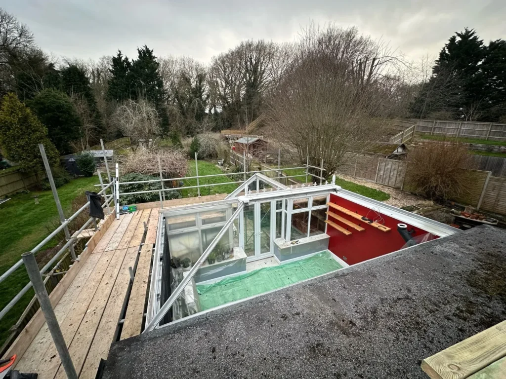 Architect and construction team planning a new build project in Hampshire
