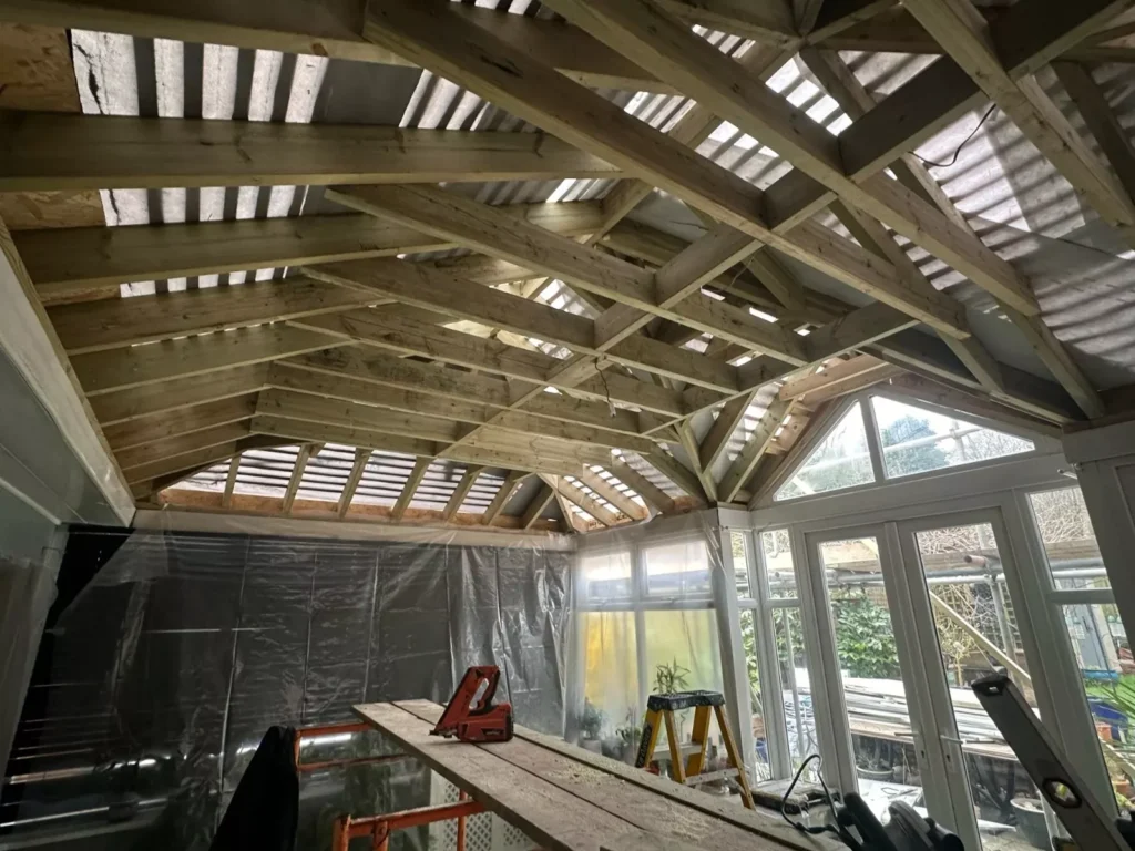 Pitched and flat roofing installation on a Hampshire property